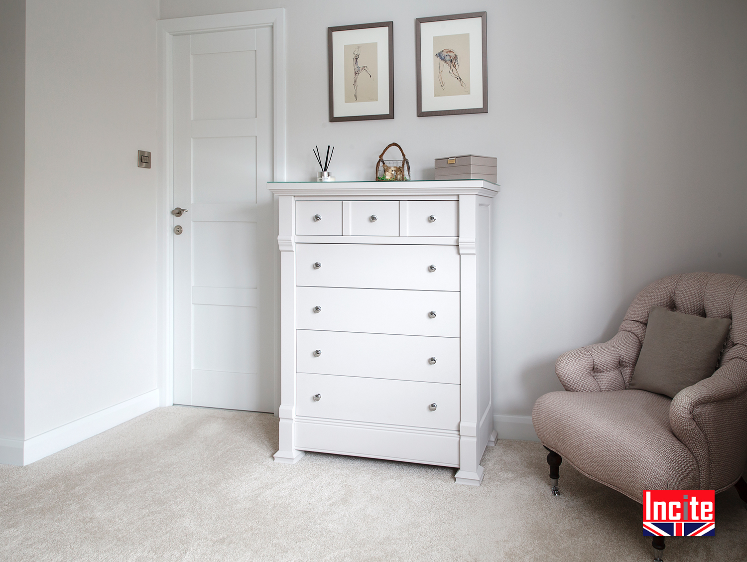 Painted Style Chest Of Drawers Incite Interiors